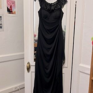 Black prom dress.
